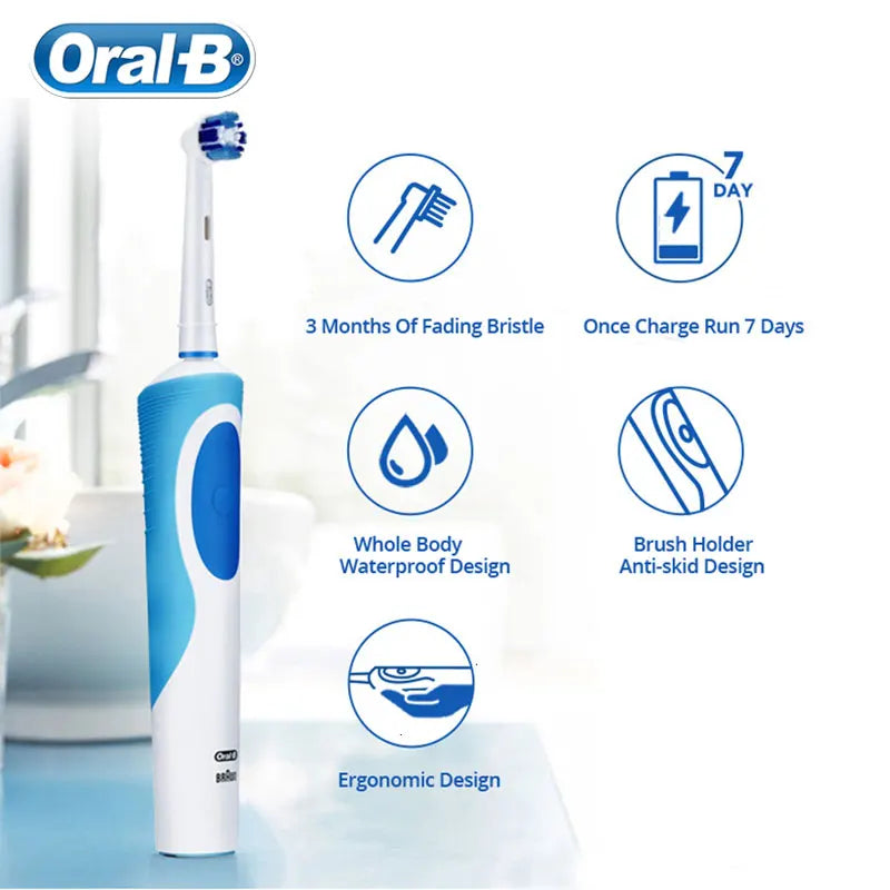 Oral B Electric Toothbrush Adult Rotation Clean Teeth Charging