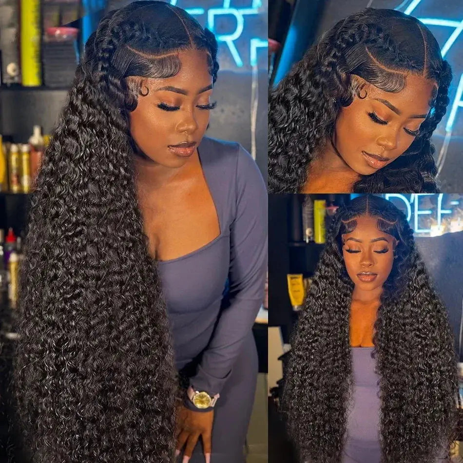 Lace Frontal Human Hair Wig Water Deep Wave