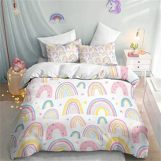 Rainbow Twin Duvet Cover Set