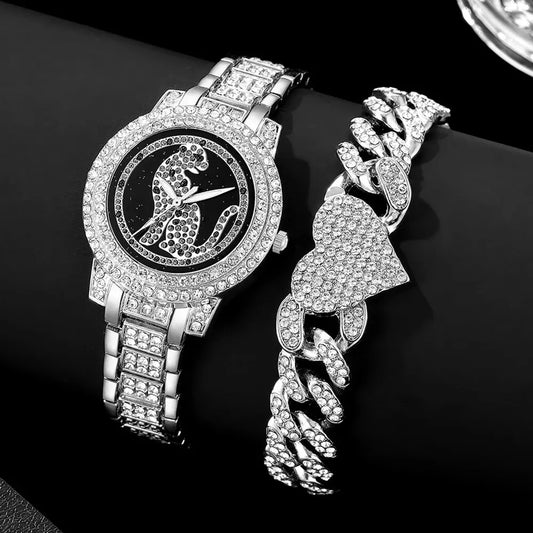 Luxury Brand Rhinestone Womens set