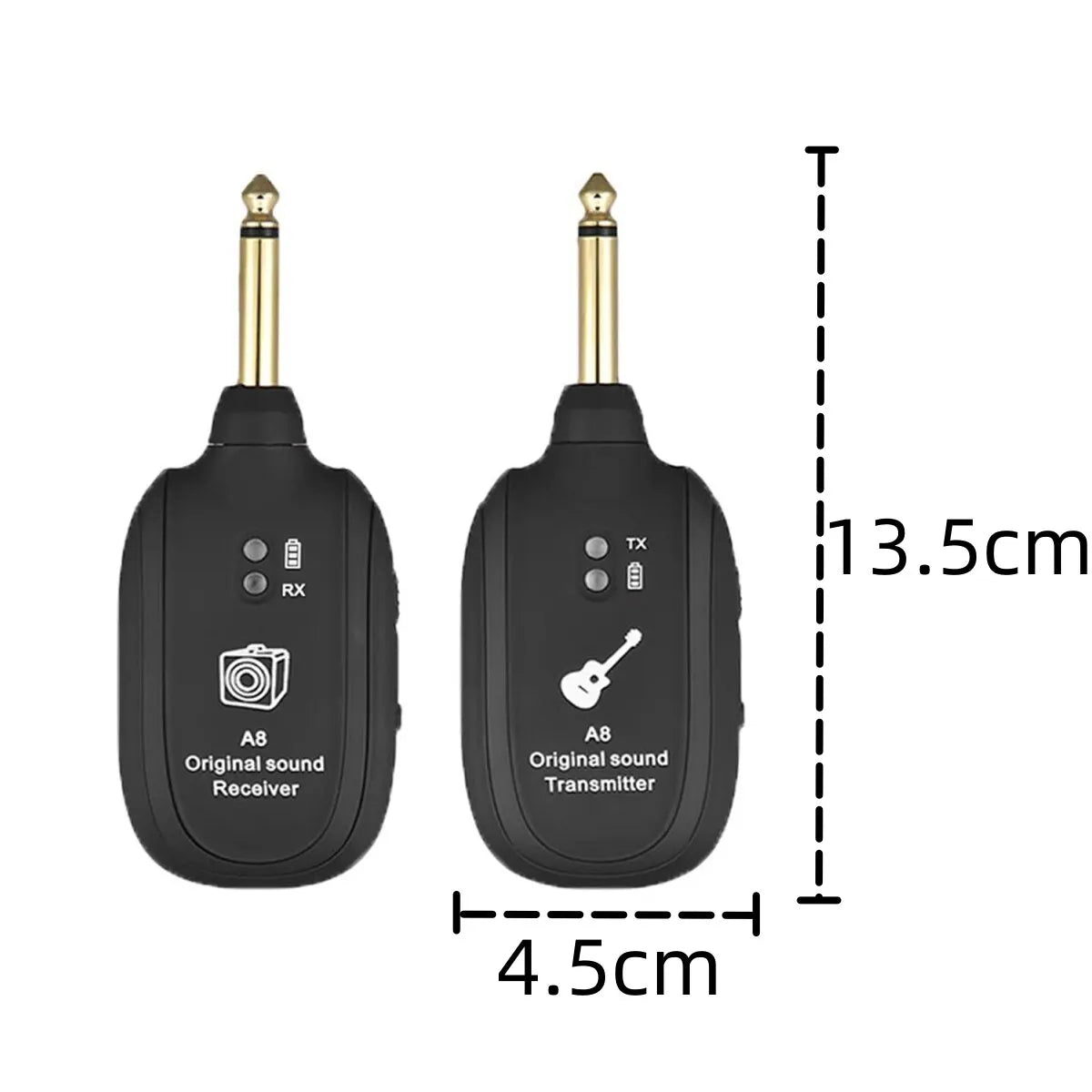 Wireless Guitar System Built in 4 Channels Wireless